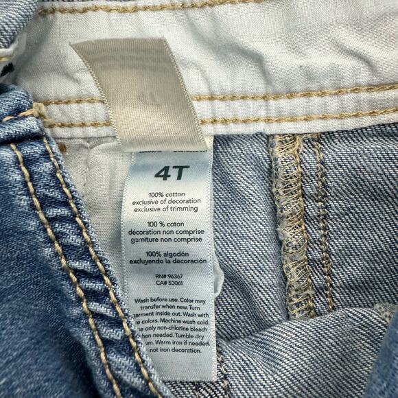 OshKosh B'gosh Unisex Toddler Classic 100% Cotton Denim Jean Pant Overalls - Picture 6 of 6